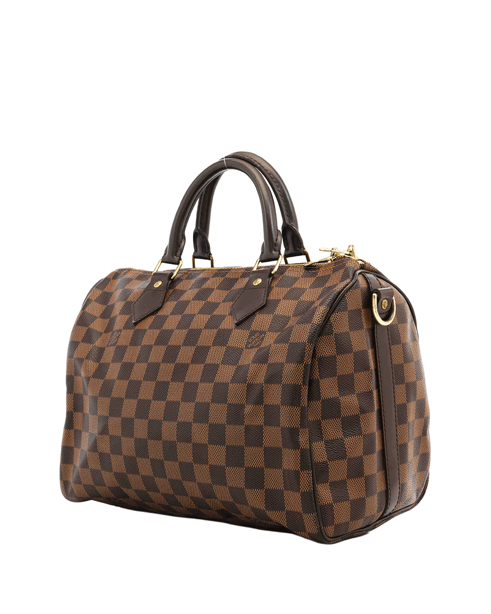 6 LV SPEEDY BAND 30 BROWN DAMIER CANVAS GHW MB 2123 0952