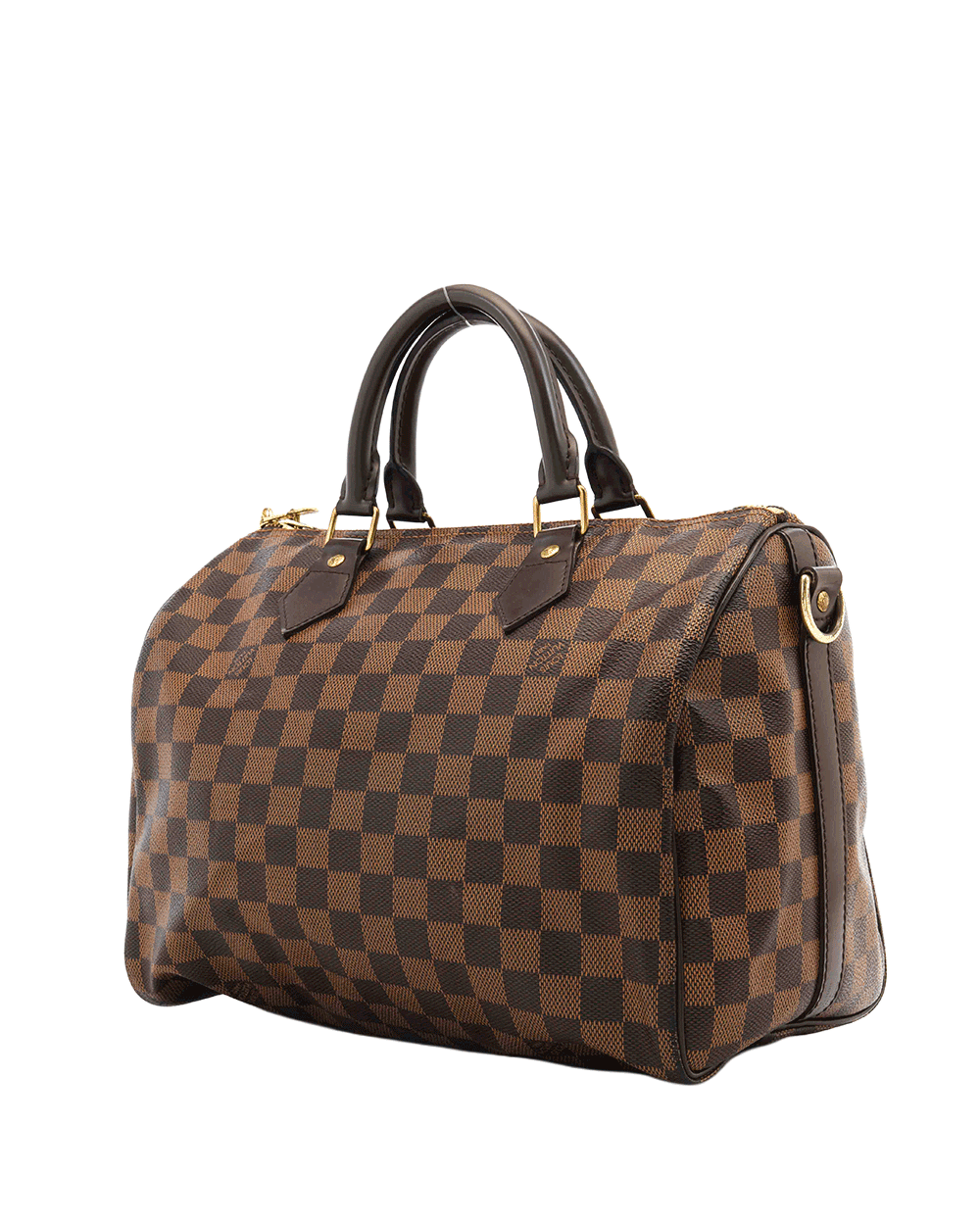 6 LV SPEEDY BAND 30 BROWN DAMIER CANVAS GHW MB 2123 0953