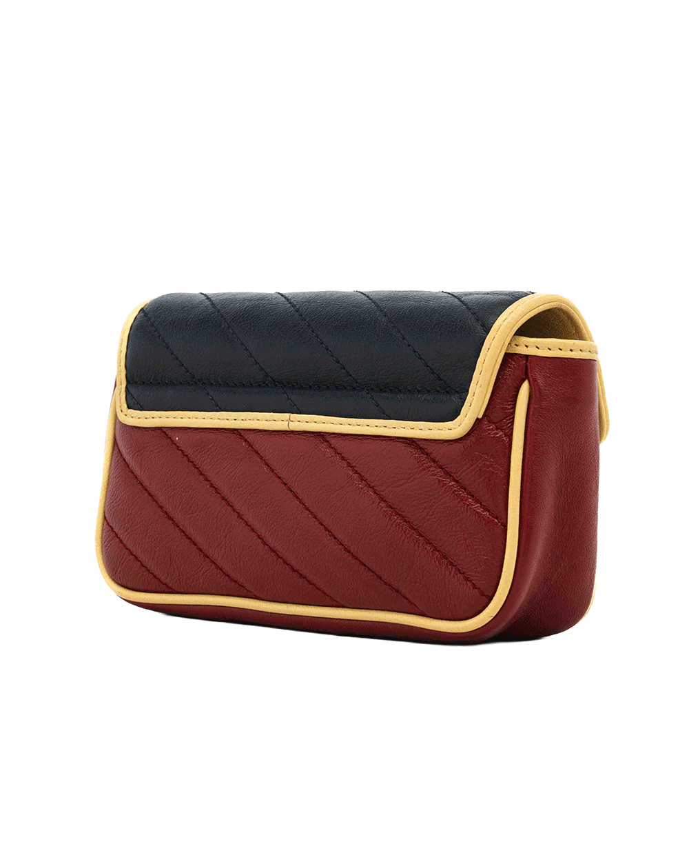 62 GUCCI GG MARMONT SUPER MINI RED BLACK CALF GHW 0916