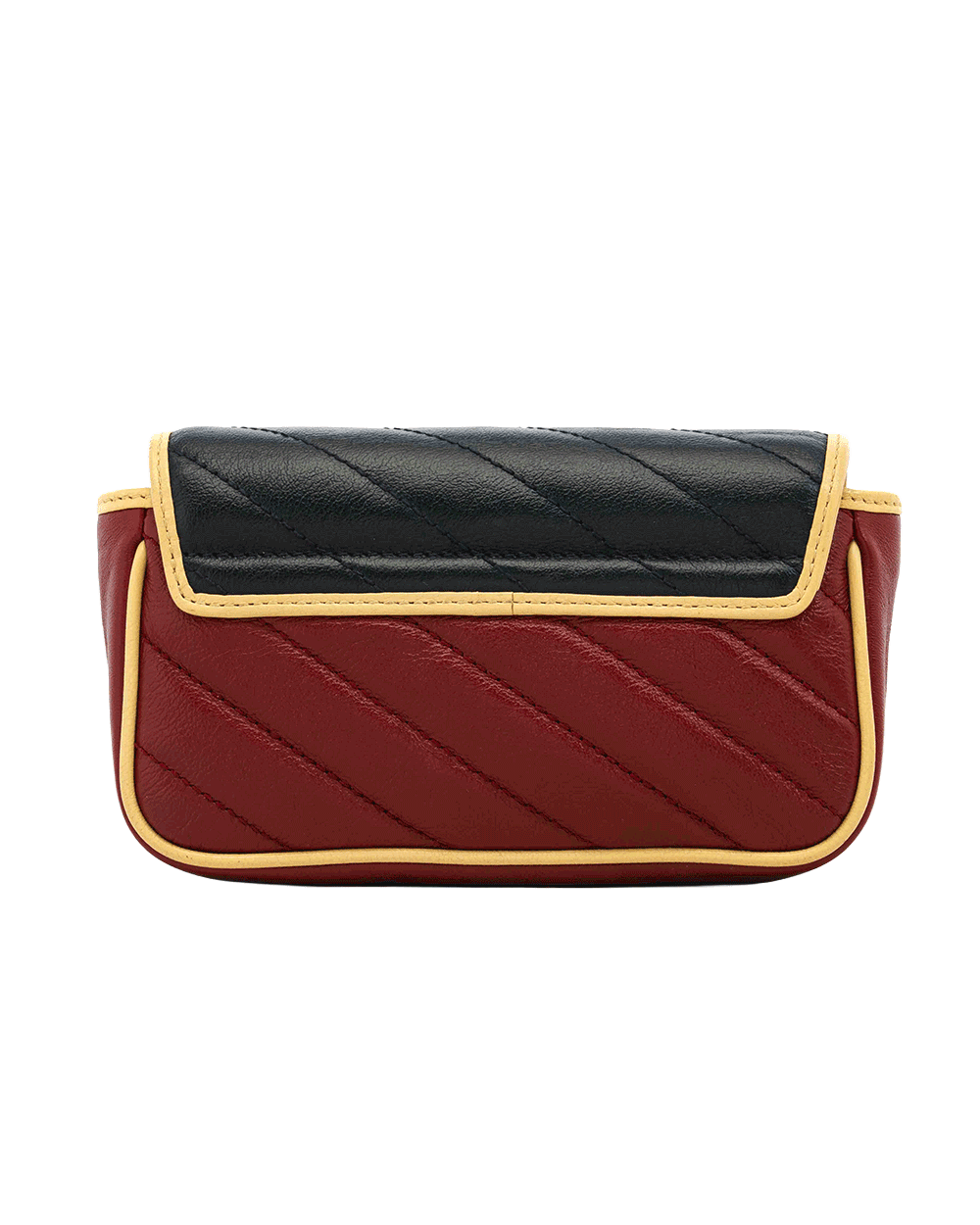 62 GUCCI GG MARMONT SUPER MINI RED BLACK CALF GHW 0917