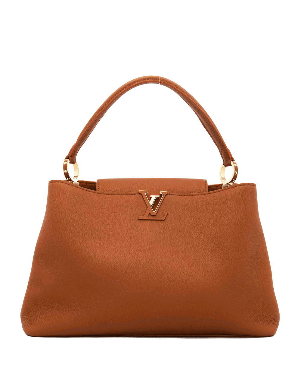 64 LV CAPUCINES BROWN CALF GHW MICROCHIP 0729