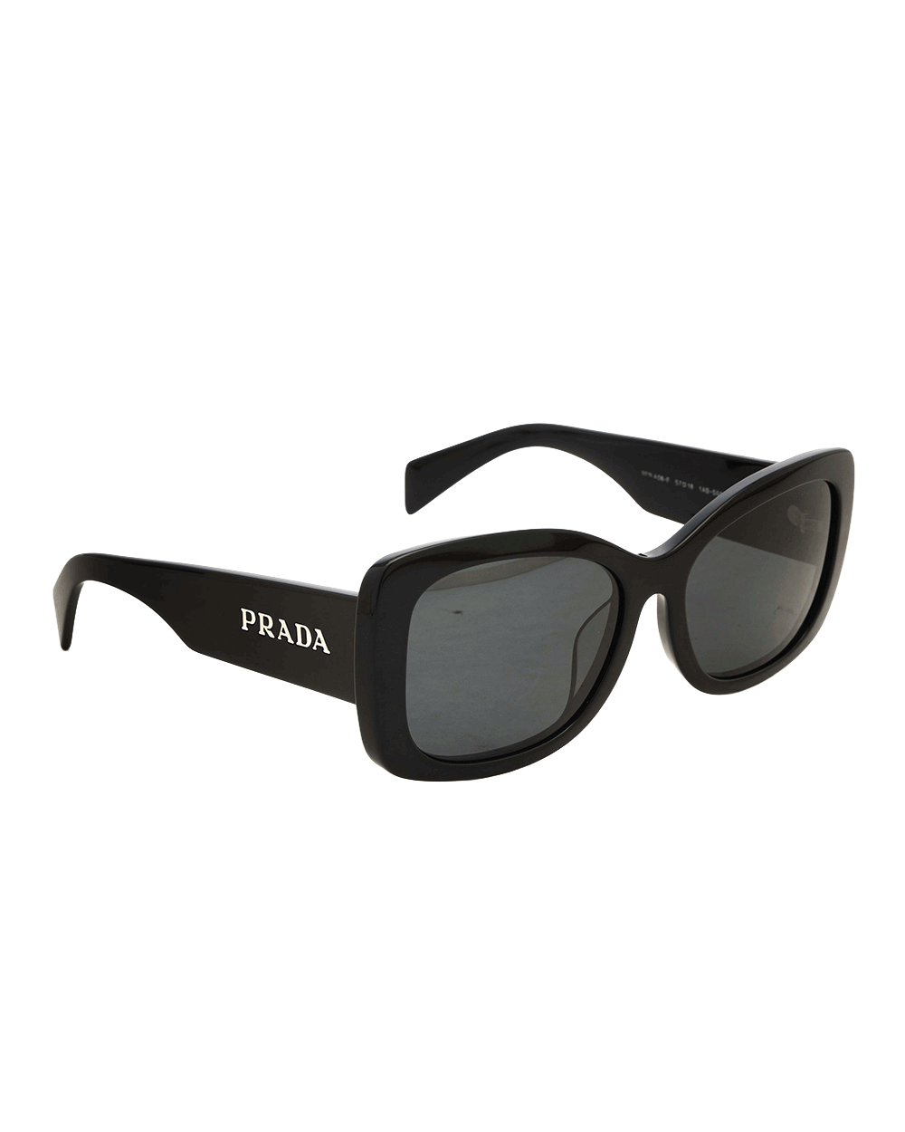 65 PRADA OVAL SUNGLASS BLACK SHW BP17260014F 0255