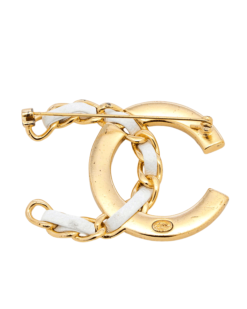 72 CHANEL BROOCH 5CM GHW CRYSTAL GHW 0313