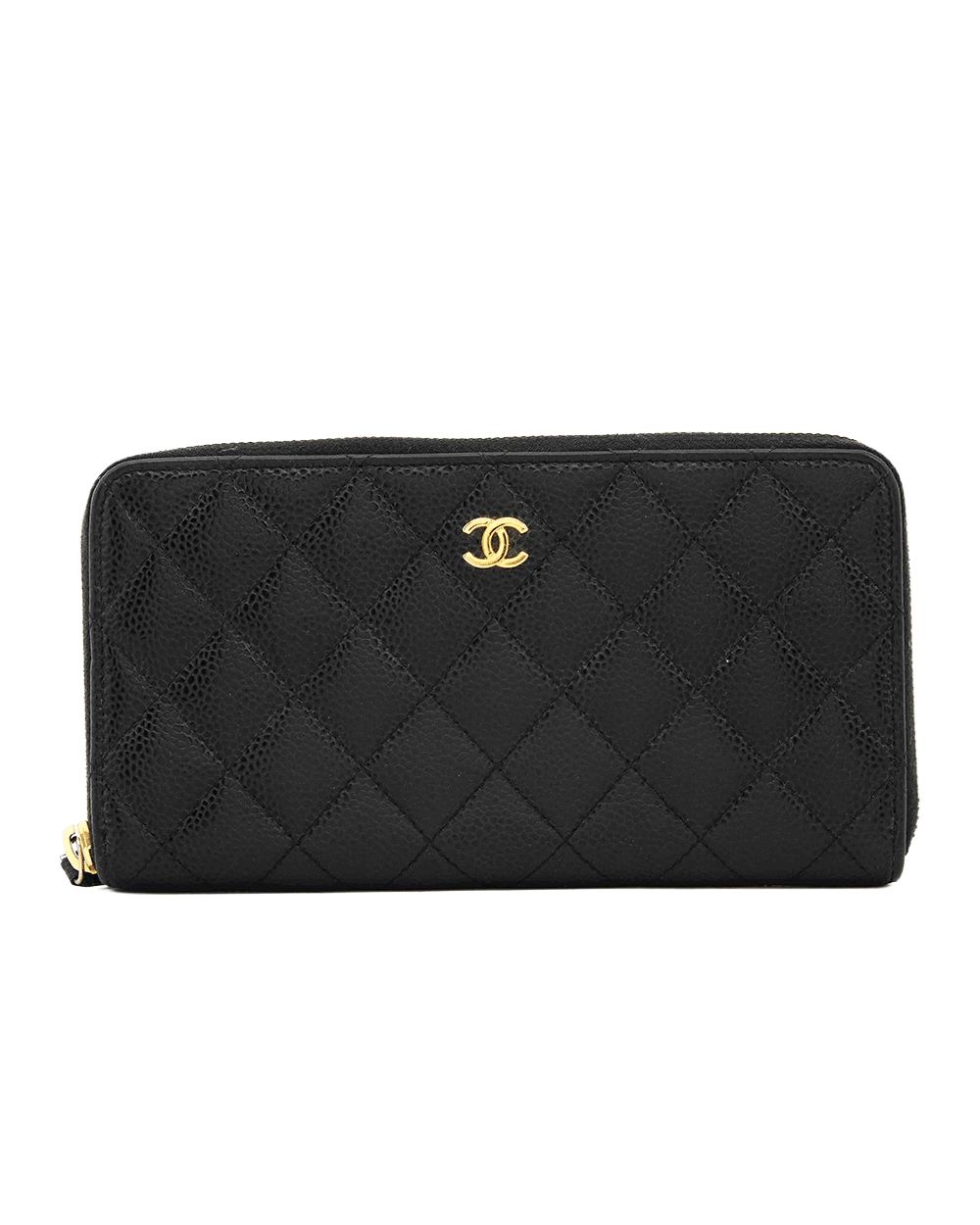 74 CHANEL ZIPPY WALLET LONG BLACK CAVIAR GHW 25352469 0156
