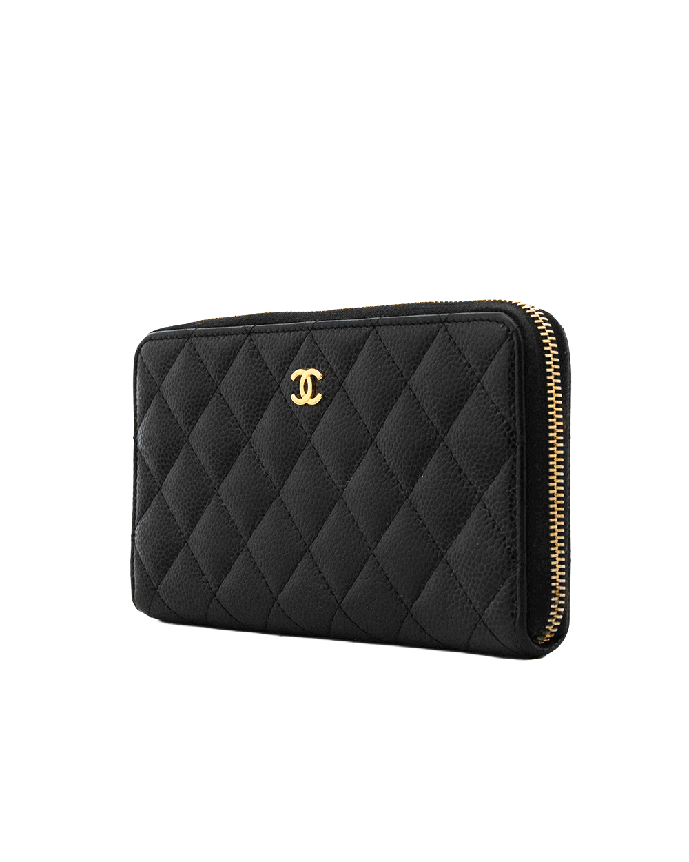 74 CHANEL ZIPPY WALLET LONG BLACK CAVIAR GHW 25352469 0157