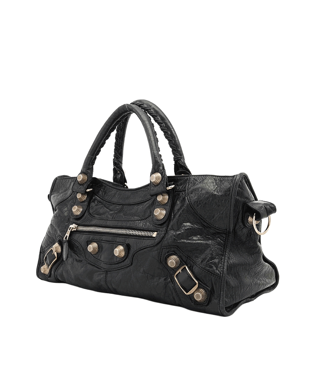 75 BALENCIAGA CITY GIANT WORK BLACK LAMB SHW 173082 200044 0984
