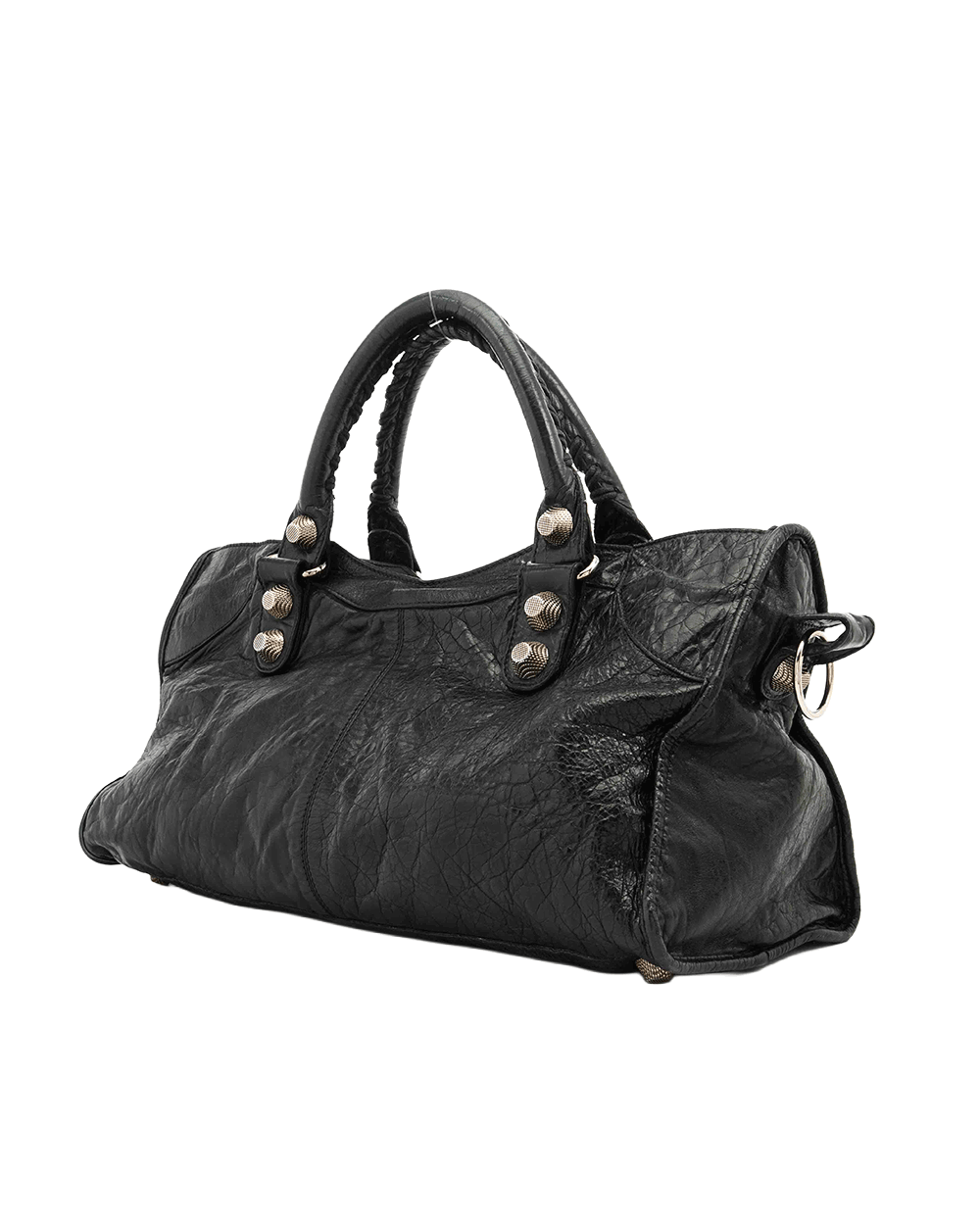 75 BALENCIAGA CITY GIANT WORK BLACK LAMB SHW 173082 200044 0985