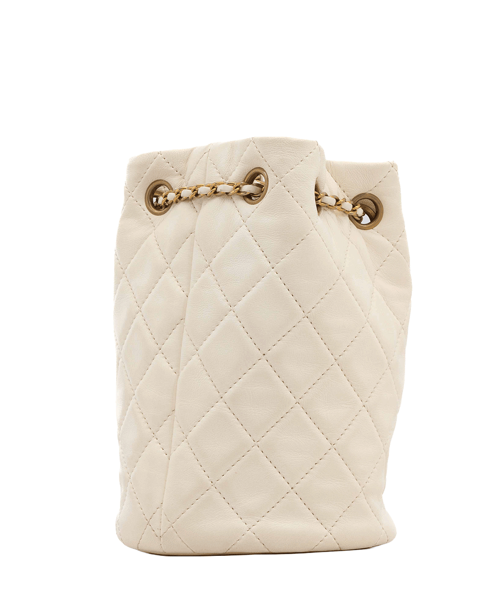 9 CHANEL PEARL CLUSH BUCKET ADJ BALL BAG LAMB GHW T66A51TA 0144