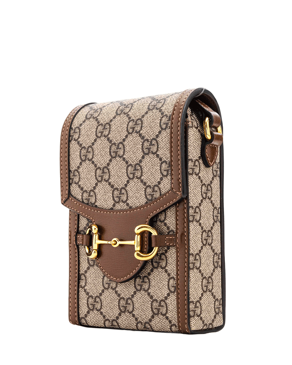 10 GUCCI HORSEBIT 1955 PHONE BROWN GG MONOGRAM CANVAS GHW 625615 2067 0610