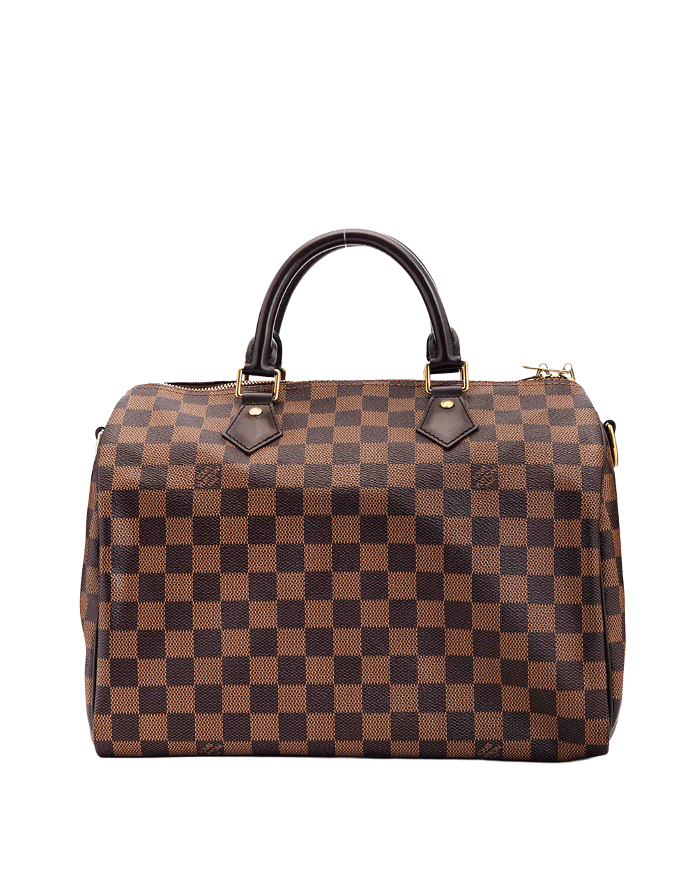 15 LV SPEEDY BAND 30 BROWN DAMIER CANVAS GHW TR2114 0453