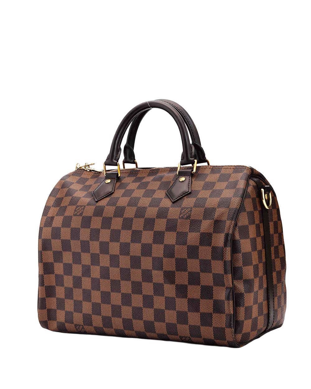15 LV SPEEDY BAND 30 BROWN DAMIER CANVAS GHW TR2114 0455