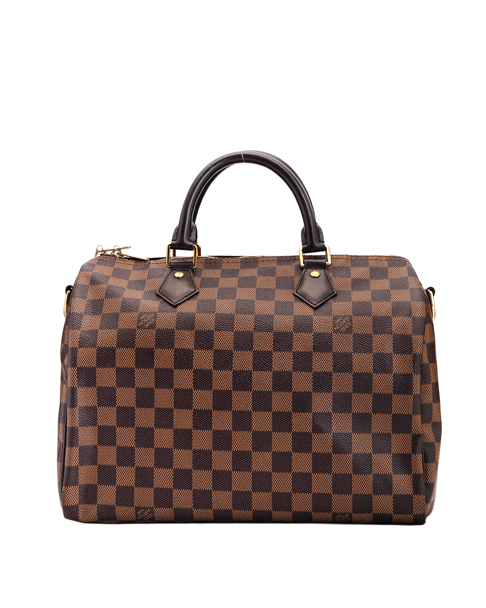 15 LV SPEEDY BAND 30 BROWN DAMIER CANVAS GHW TR2114 0456