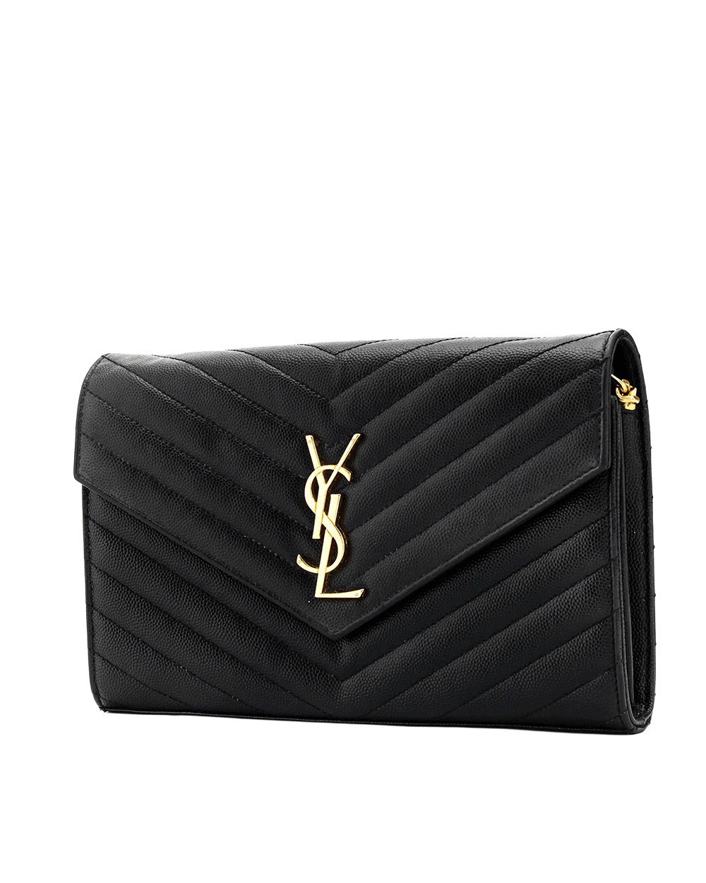 16 YSL WOC 9.5 BLACK CALF GHW CFP 377828 0122 0624