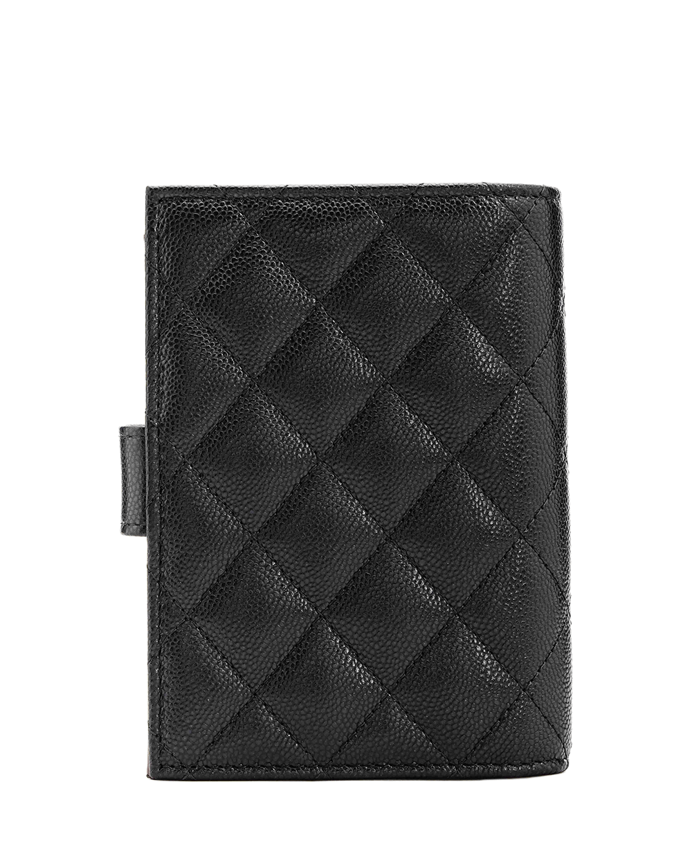 19 NEW CHANEL PASSPORT HOLDER SHORT BLACK CAVIAR GHW NT63X40L 0659