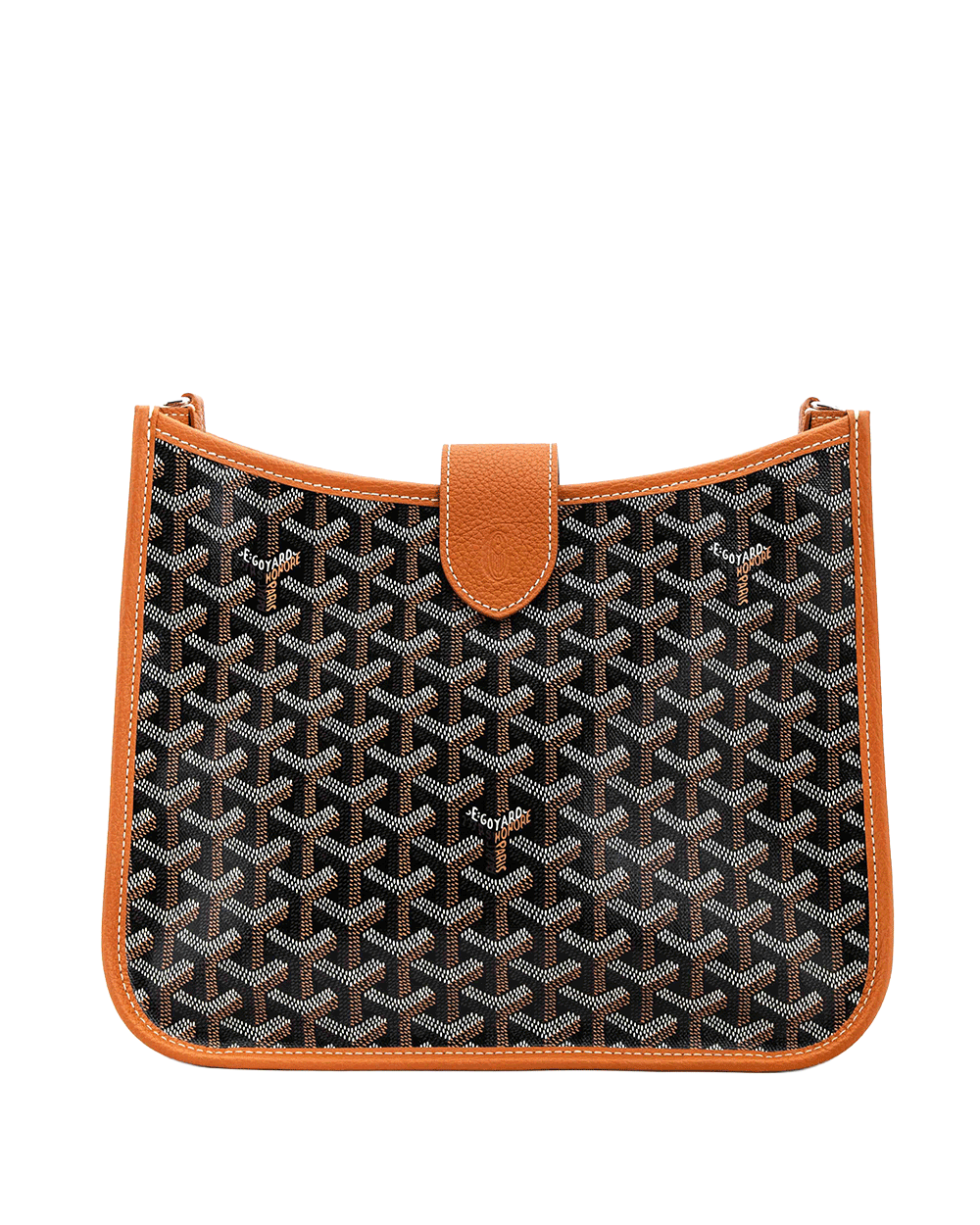 20 NEW GOYARD MUSETTE BAG PM BROWN CANVAS SHW SAR 020263 0473
