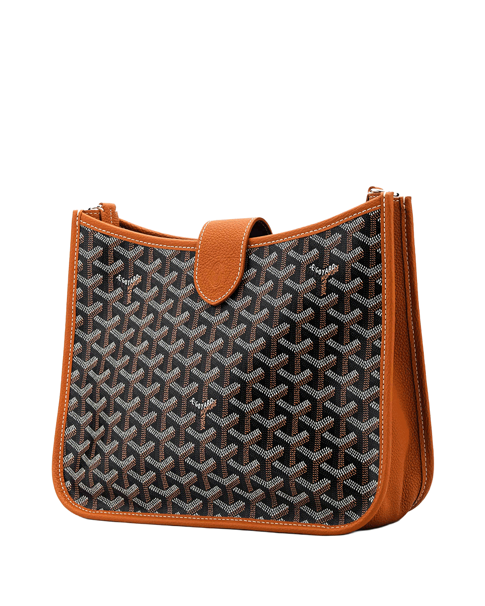 20 NEW GOYARD MUSETTE BAG PM BROWN CANVAS SHW SAR 020263 0474
