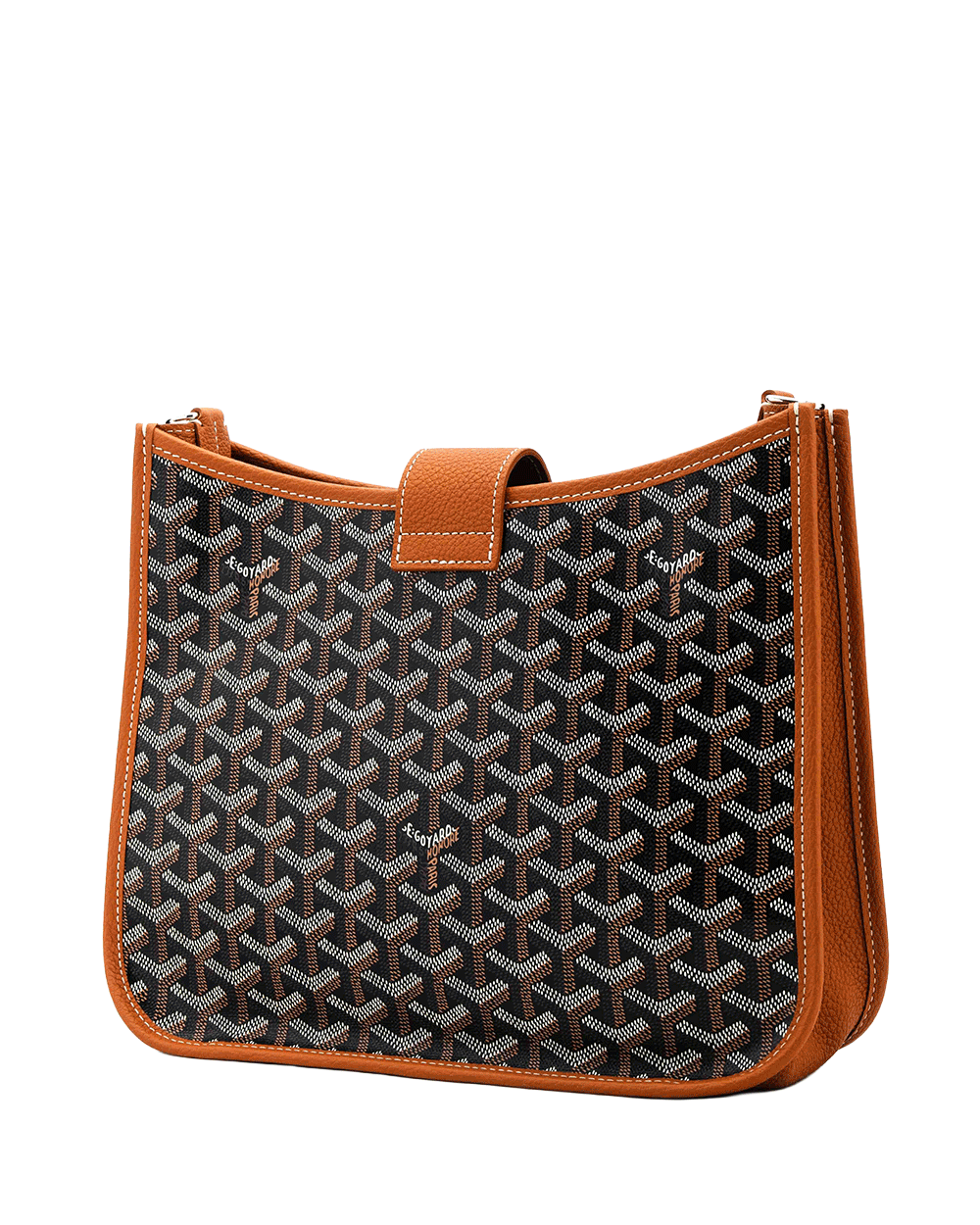 20 NEW GOYARD MUSETTE BAG PM BROWN CANVAS SHW SAR 020263 0475