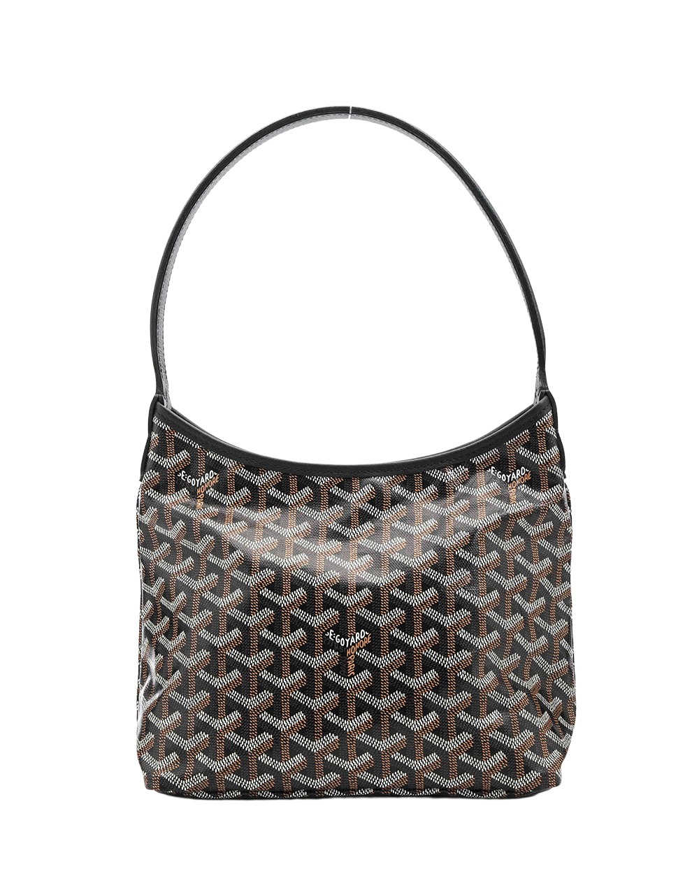 23 NEW GOYARD BOHEME HOBO MINI BLACK CANVAS SHW MAL 120252 0098
