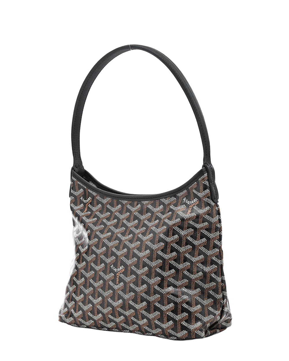 23 NEW GOYARD BOHEME HOBO MINI BLACK CANVAS SHW MAL 120252 0099