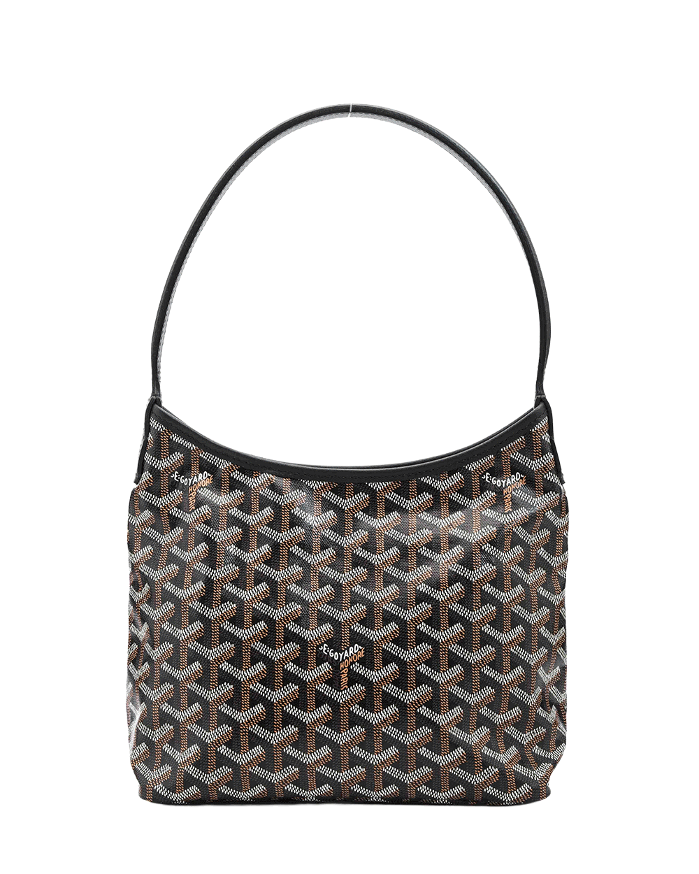 23 NEW GOYARD BOHEME HOBO MINI BLACK CANVAS SHW MAL 120252 0101