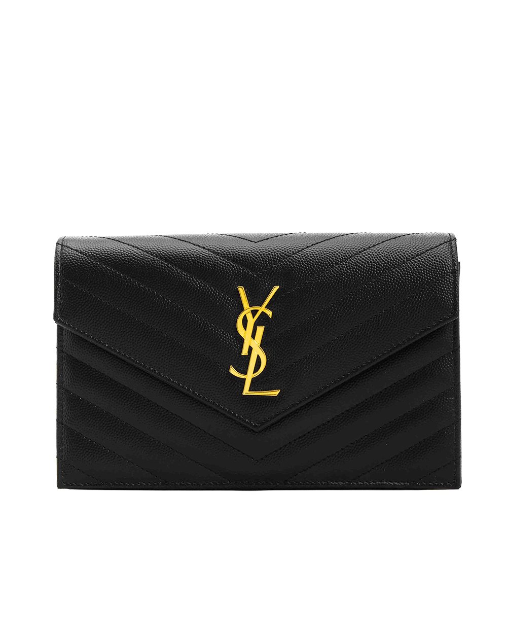 24 NEW YSL WOC 7.5 BLACK CALF GHW ESD 857605 0925 0148