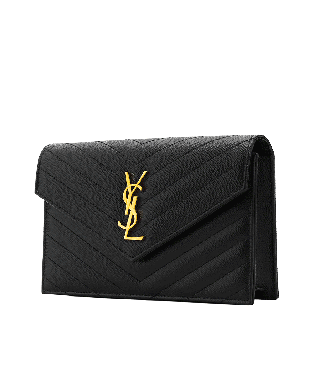 24 NEW YSL WOC 7.5 BLACK CALF GHW ESD 857605 0925 0149