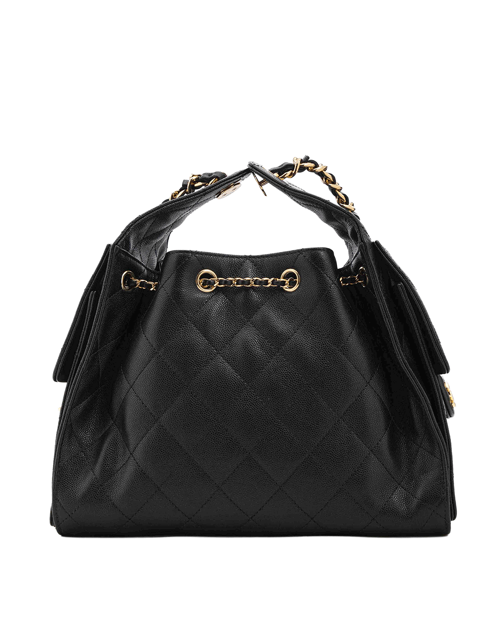 25 NEW CHANEL 25 HANDBAG SMALL BLACK CAVIAR GHW EPAJH0K8 0047