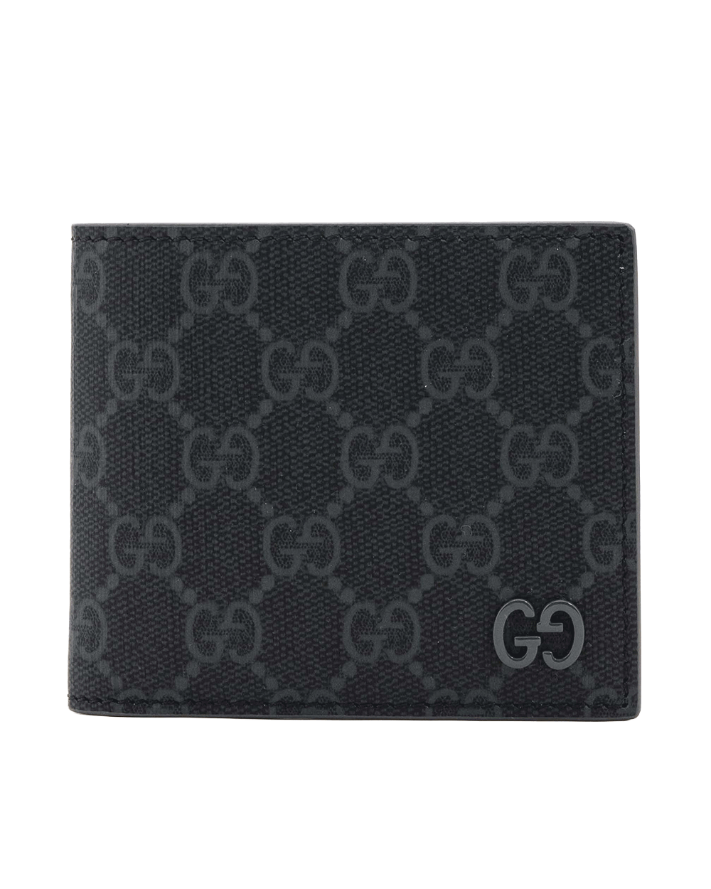 27 NEW GUCCI GG BI FOLD WALLET SHORT GREY GG MONOGRAM CALF 768243 2067 0368