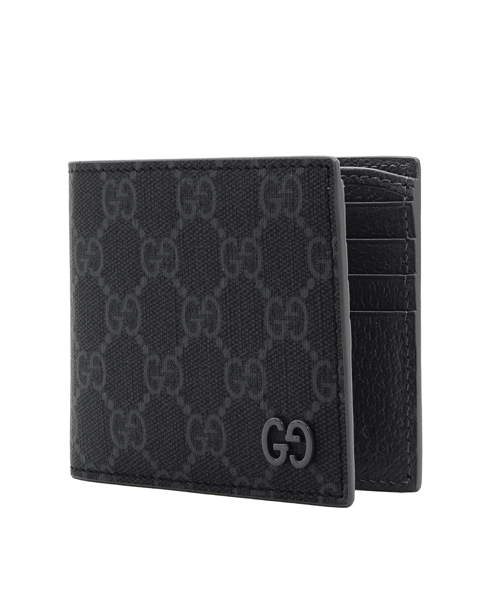 27 NEW GUCCI GG BI FOLD WALLET SHORT GREY GG MONOGRAM CALF 768243 2067 0369