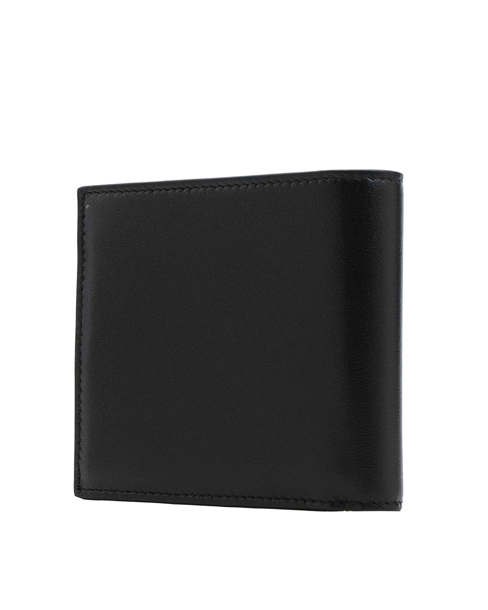 32 NEW CELINE BI FOLD WALLET SHORT BLACK LOGO BLUE CALF F IE 1266 0216