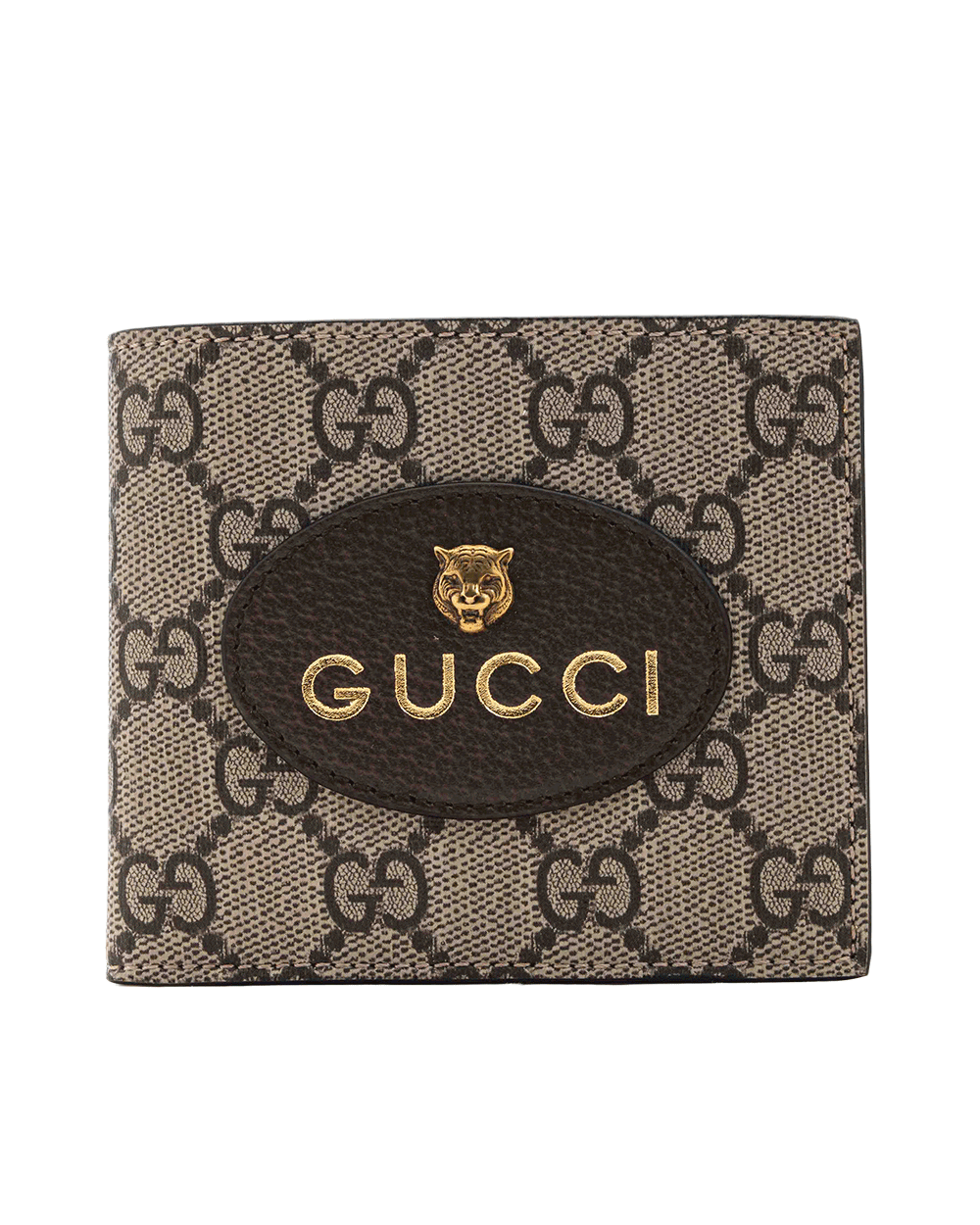 36 NEW GUCCI GG NEO VINTAGE TIGER WALLET BROWN YELLOW GG MONOGRAM CANVAS GHW 473954 20191 0239