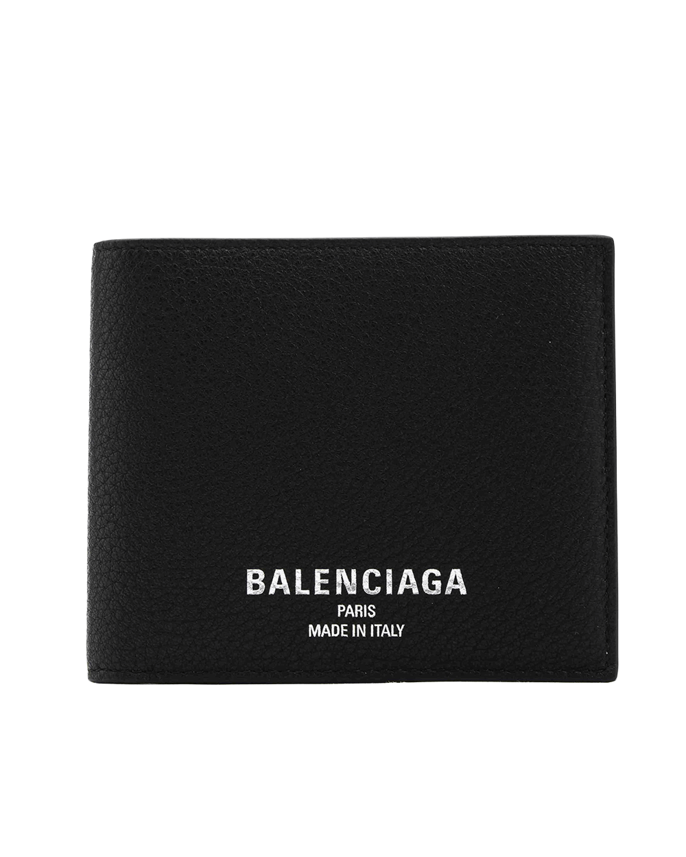 38 NEW BALENCIAGA LOGO BI FOLD WALLET SHORT BLACK 8 CARD CALF 806642 1000 I17 6231 0349