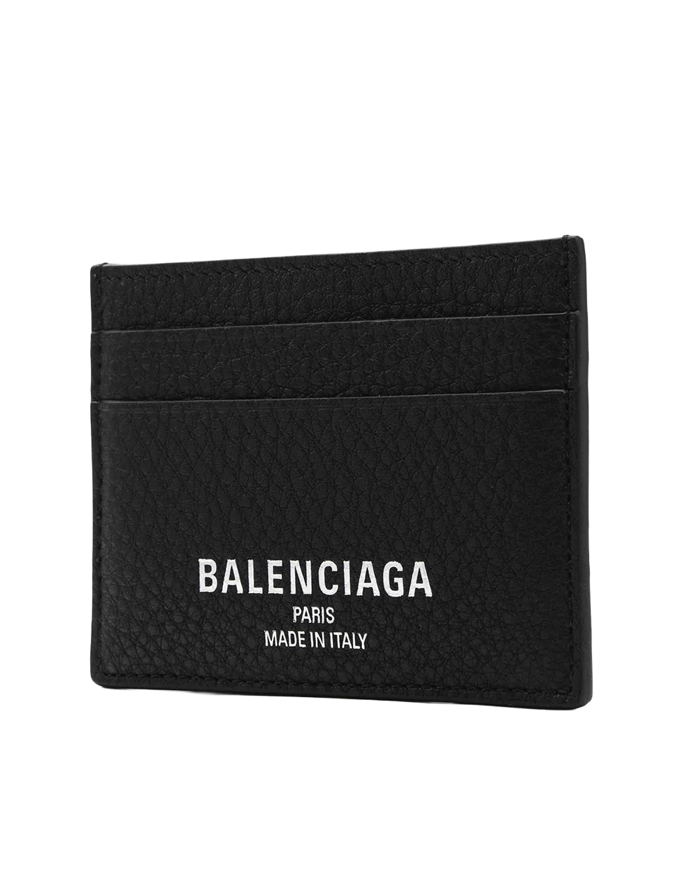 39 NEW BALENCIAGA LOGO CARD SLOT SHORT BLACK CALF 806637 1000 J87 6230 0387