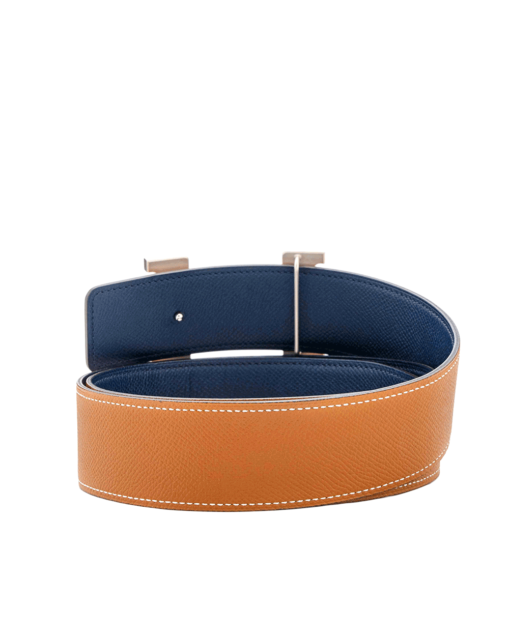 4 HERMES BELT 4 CM 90 GOLD BLUE SHW T FM 380 0726