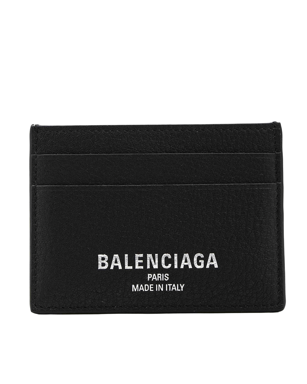 40 NEW BALENCIAGA LOGO CARD SLOT SHORT BLACK CALF 806637 1000 J87 6230 0359