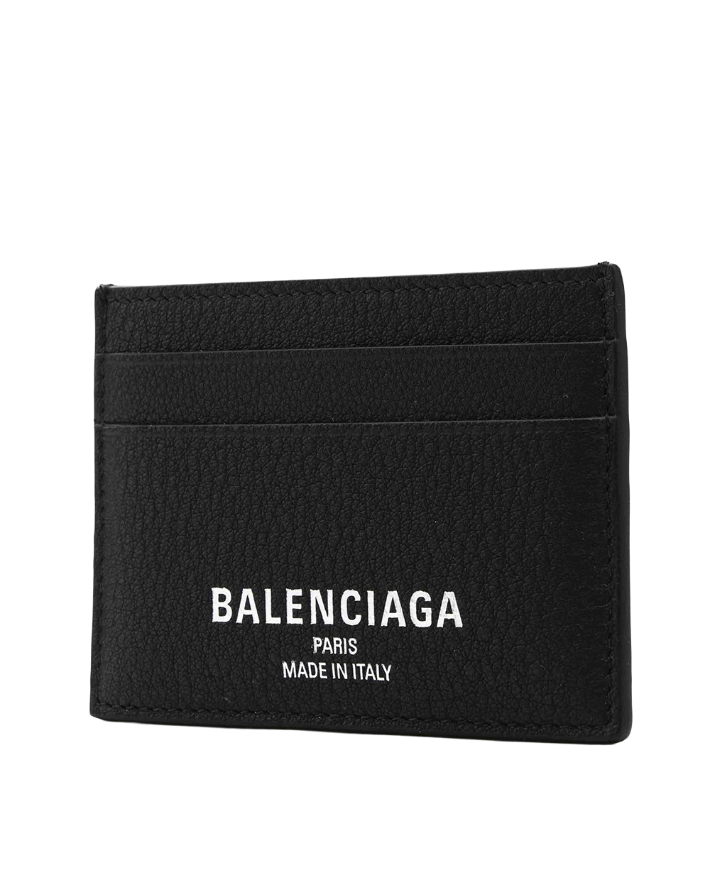 40 NEW BALENCIAGA LOGO CARD SLOT SHORT BLACK CALF 806637 1000 J87 6230 0360