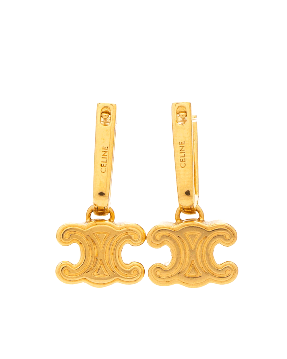 41 NEW CELINE CHUNKY TRIOMPHE EARRING GHW 0423