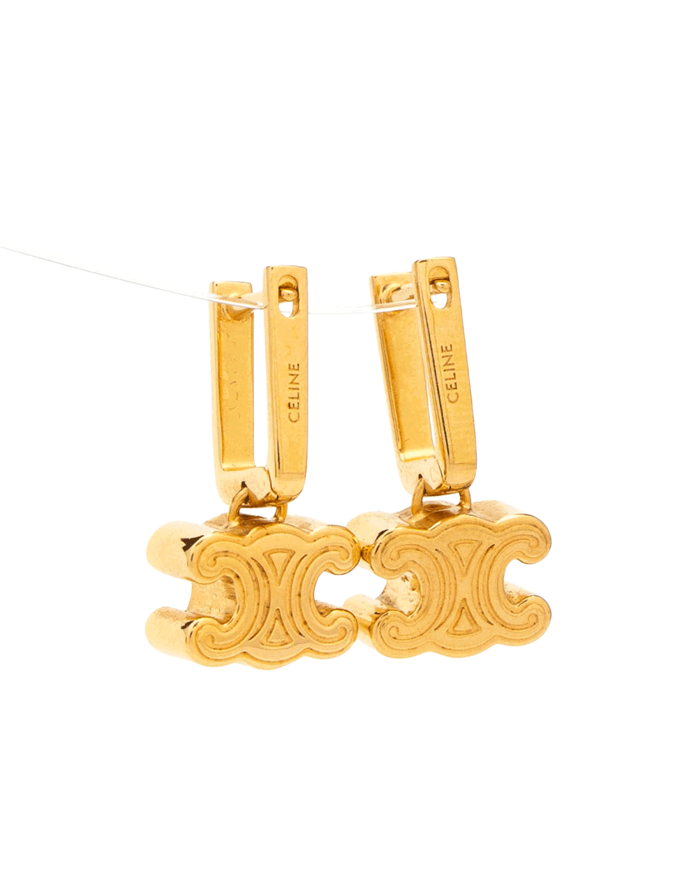 41 NEW CELINE CHUNKY TRIOMPHE EARRING GHW 0425