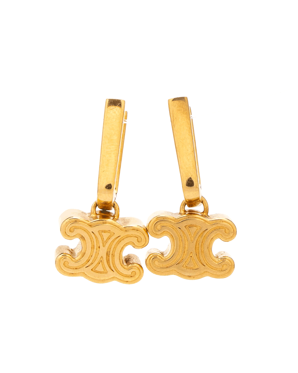 41 NEW CELINE CHUNKY TRIOMPHE EARRING GHW 0426