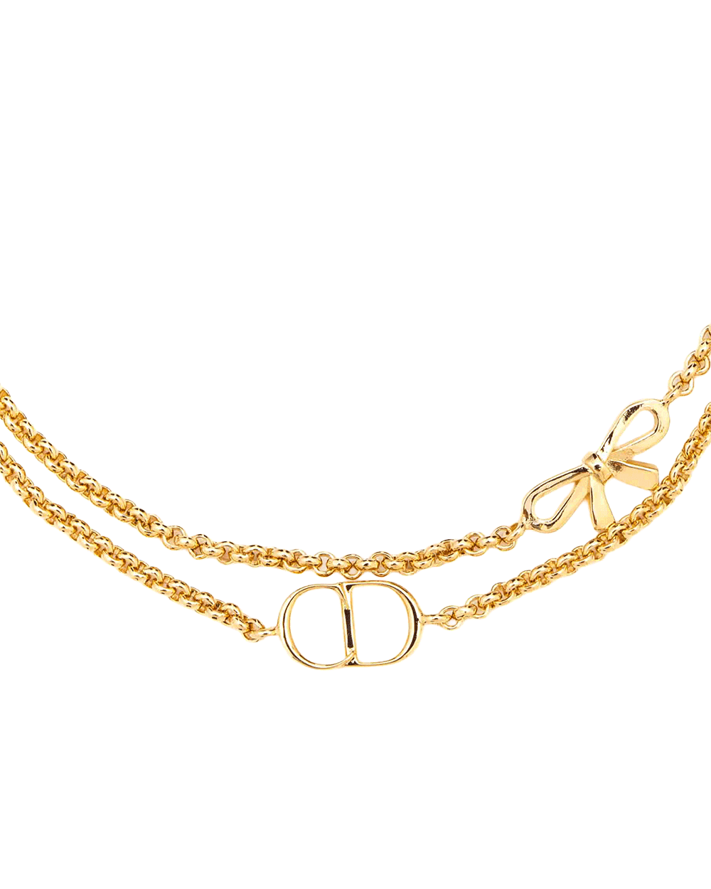 47 NEW DIOR CD SIGNATURE NECKLACE GHW