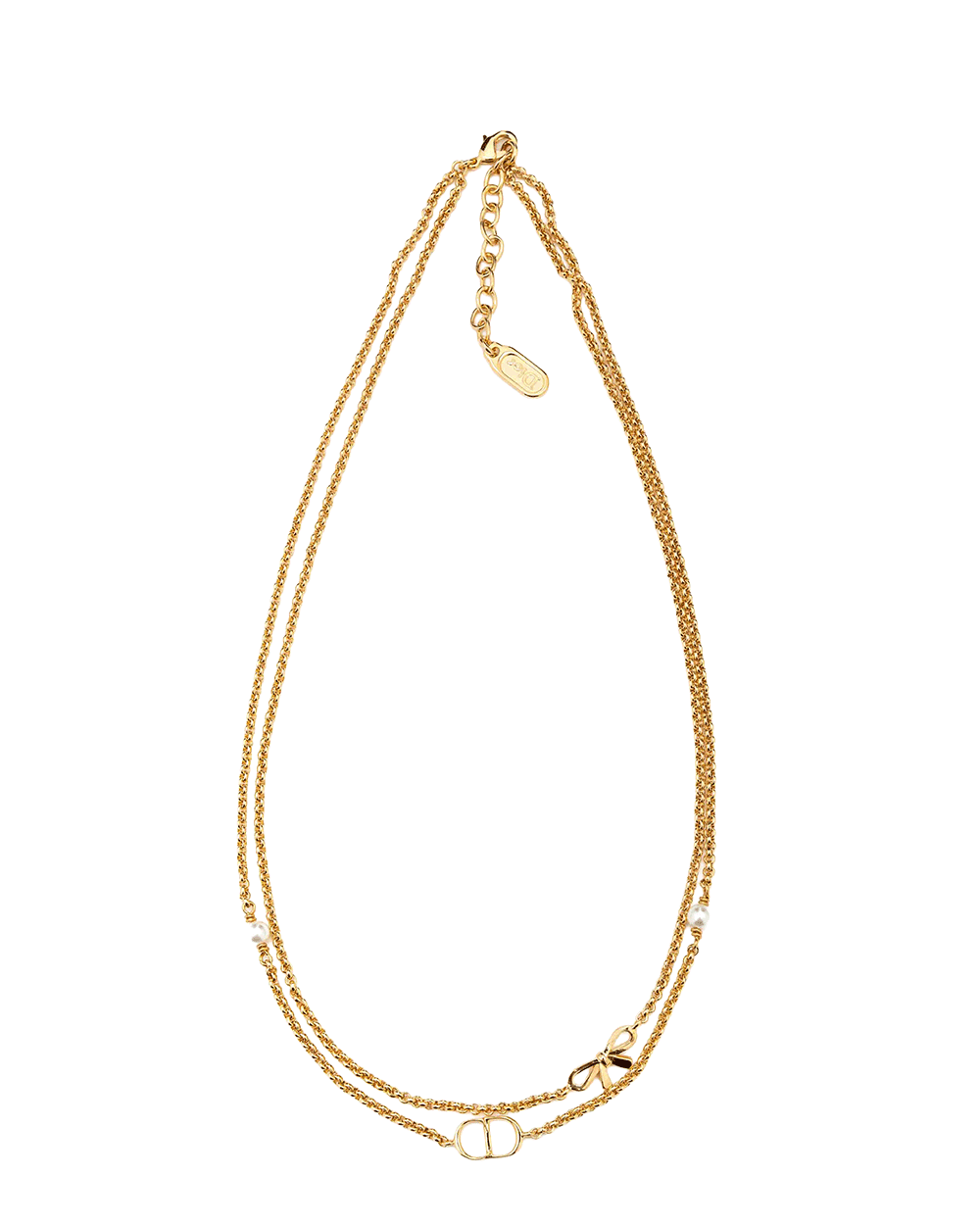 47 NEW DIOR CD SIGNATURE NECKLACE GHW 0440