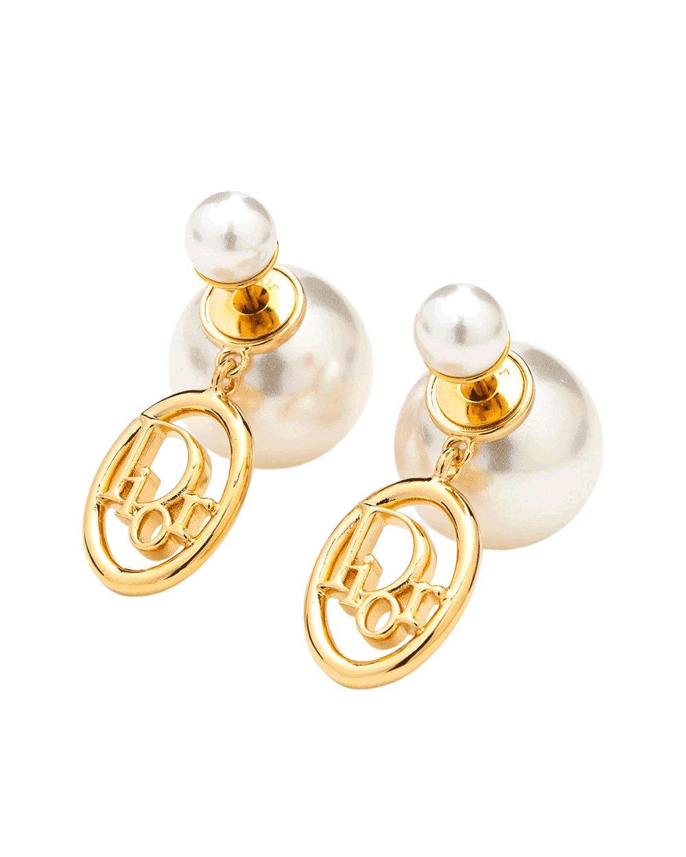 48 NEW DIOR TRIBALES DIOR EARRING PEARL GHW 0430