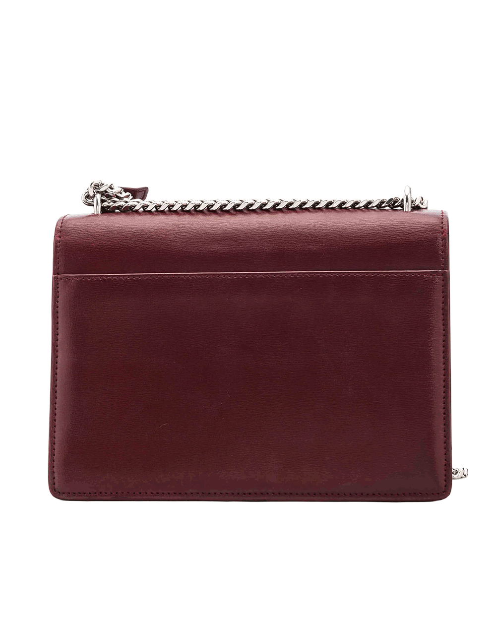 50 YSL SUN SET MEDIUM RED BURGUNDY CALF SHW PLB 442906 1117 0115