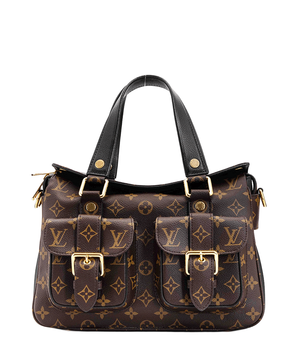 6 LV MANHATTAN NM BROWN BLACK MONOGRAM CANVAS GHW SD3147 0540