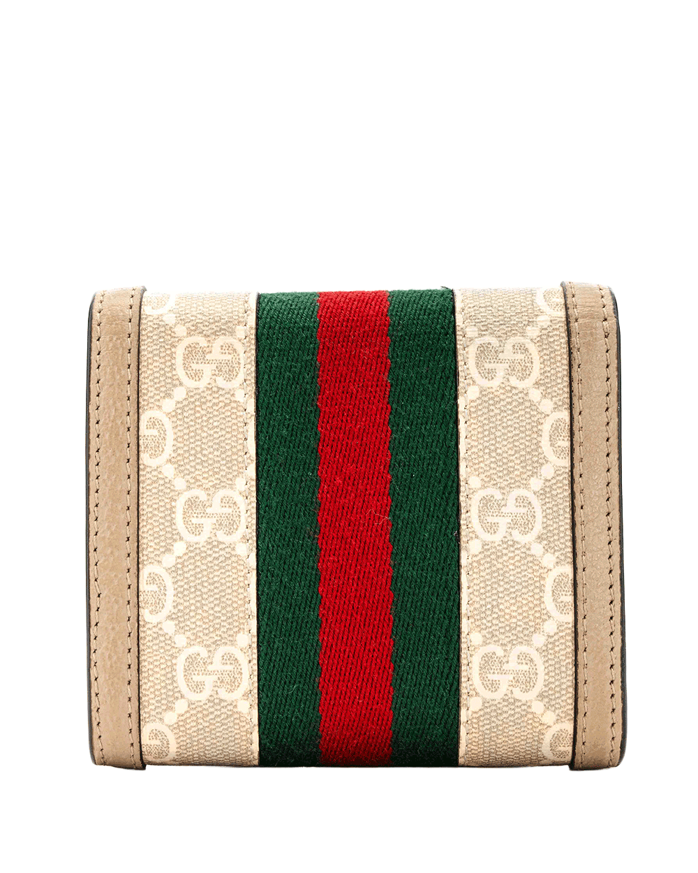 9 GUCCI OPHAIDIA BI FOLD WALLET SHORT BEIGE GG MONOGRAM CANVAS GHW 598662 2184 0651