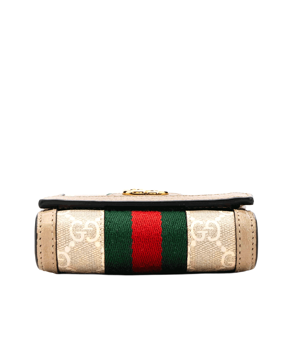 9 GUCCI OPHAIDIA BI FOLD WALLET SHORT BEIGE GG MONOGRAM CANVAS GHW 598662 2184 0652
