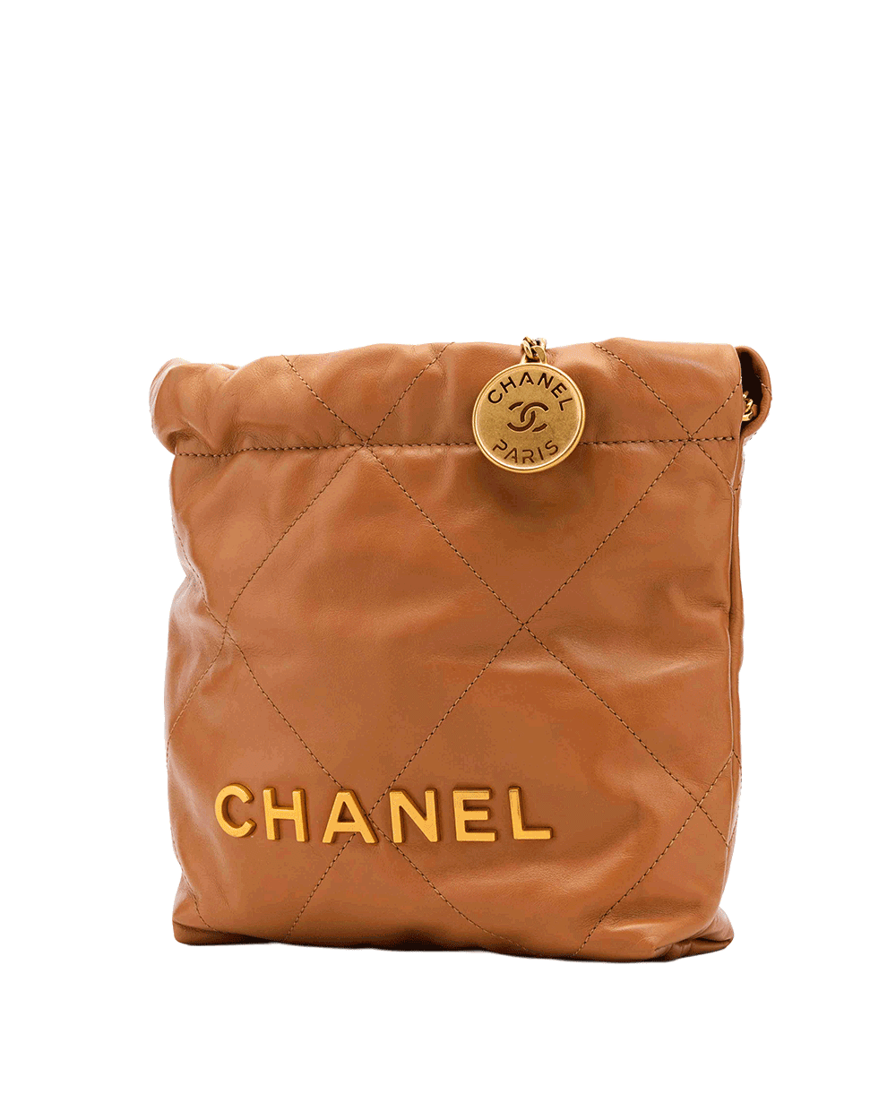 11 CHANEL TOTE 22 MINI BROWN CALF GHW J3X8427L 8500150
