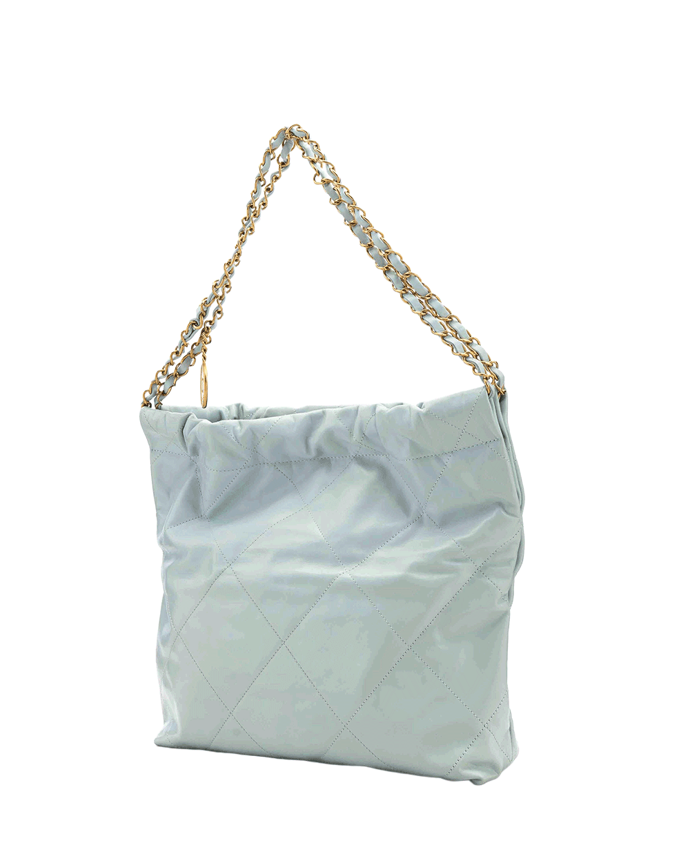 12 CHANEL TOTE 22 SMALL BLUE CALF GHW U1A4A1X0 0111