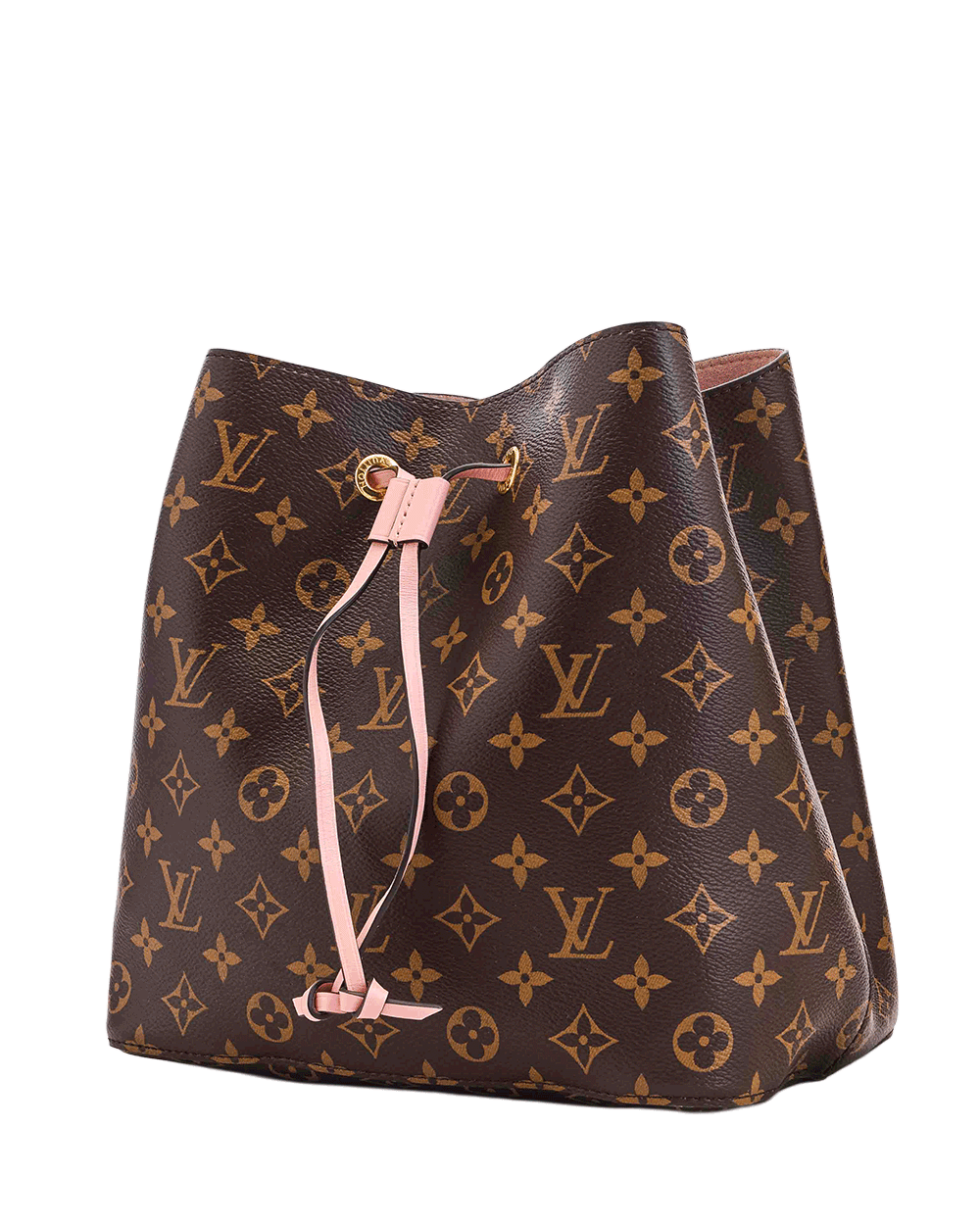 12 LV NEONOE MM BROWN PINK MONOGRAM CANVAS GHW MICROCHIP 0202