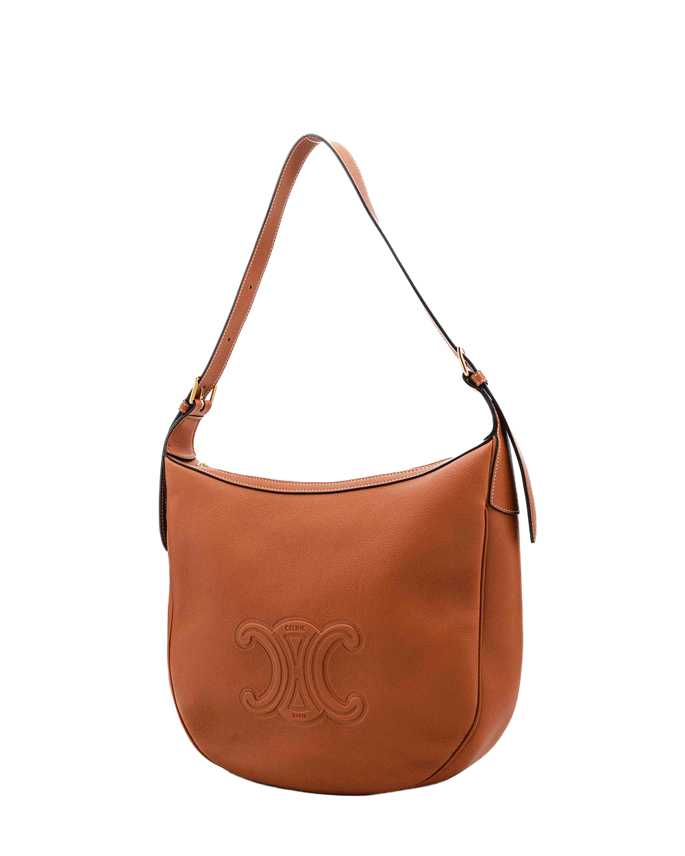 14 CELINE HELOISE BROWN TAN CALF GHW S CE 0224 0214